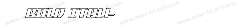 宋体 Bold Itali字体转换